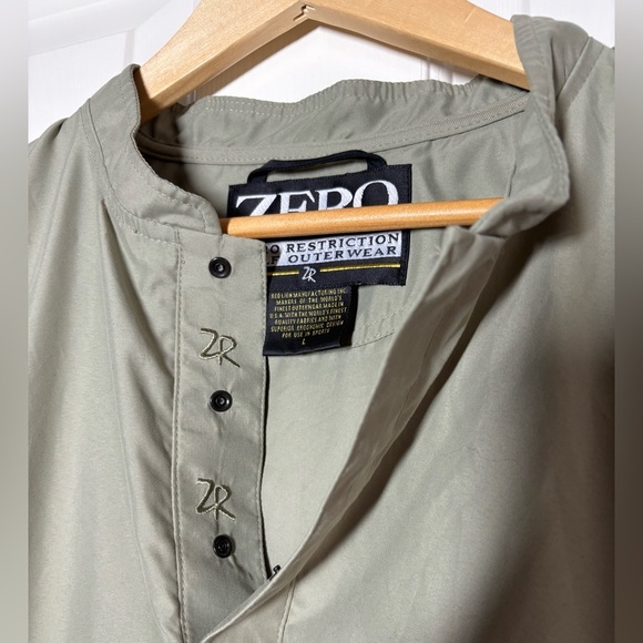Zero Restriction Mens Outerwear Golf Vest Windbreaker Large Light Green Made USA - Picture 5 of 11